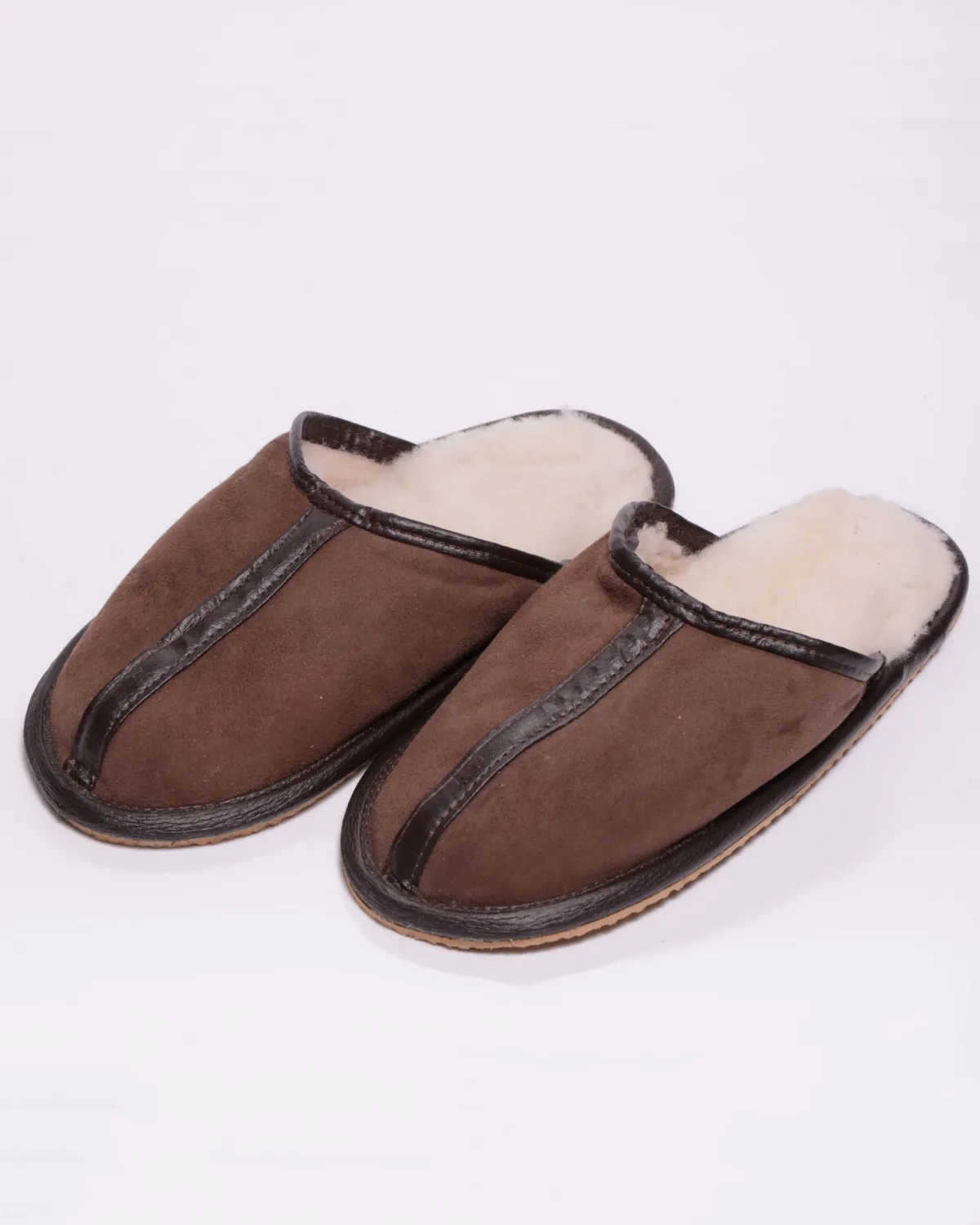 Men’s fur slippers without sole